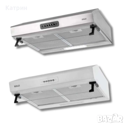 Абсорбатор, 160W, класик, бял, AMK- 2119IX, 160W, класик, INOX, 2 мотора, снимка 2 - Абсорбатори - 51987172