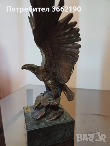 Бронзов орел, снимка 2 - Статуетки - 52515157