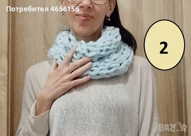 Шал снуд 15 € с доставка, снимка 2 - Шалове - 56543673