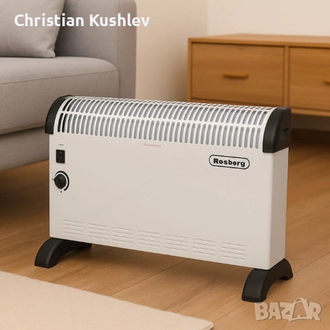 Конвекторна отоплителна печка Rosberg (2000W) и Rosberg (2000W с вентилатор) – 2000W, снимка 4 - Друга електроника - 53220051