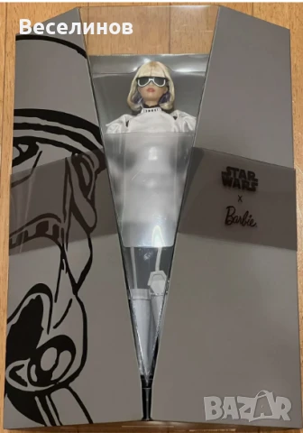 Две много редки лимитирани кукли Барби C-3PO C-3PO Puppe Doll и Stormtrooper (GLY29)