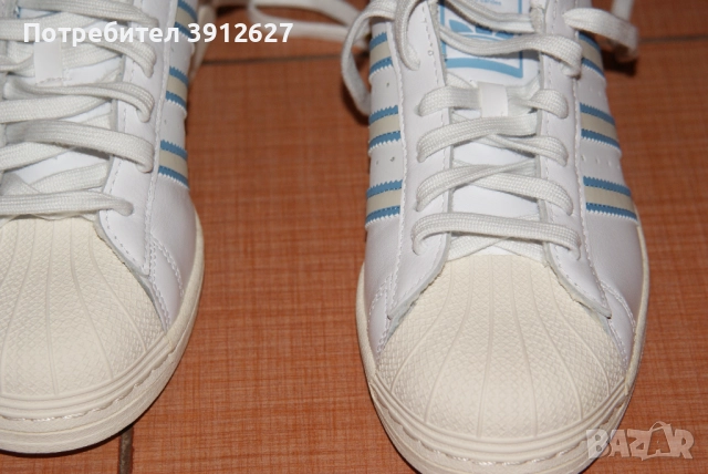 бели Stan Smith - Adidas кецове UK9 EU 43, снимка 2 - Кецове - 52354172