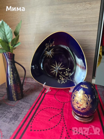 Порцеланови вази и купа кобалт, снимка 17 - Декорация за дома - 51843627