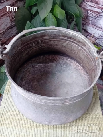Меден/бакърен котел 14 л, снимка 4 - Антикварни и старинни предмети - 52247621