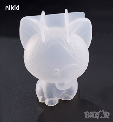 3d Коте Котенце силиконов молд декор украса фондан торта шоколад гипс смола бижута, снимка 2 - Форми - 36916171