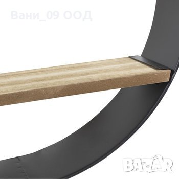 54см! Уникална кръгла етажерка в индустриален стил, снимка 3 - Етажерки - 42508822