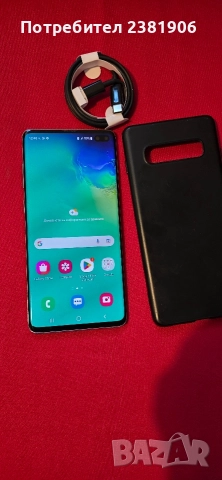 Samsung Galaxy S10+ 8GB RAM 128GB Prism Blue БЕЗУПРЕЧНО ТОП СЪСТОЯНИЕ!