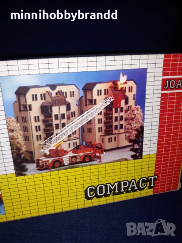 Пожарна  Fire  Engine Camion Pompier Пожарна Стълба Пожарен Кран Joal Compact Made In Spain 1.50 , снимка 4 - Колекции - 51008373