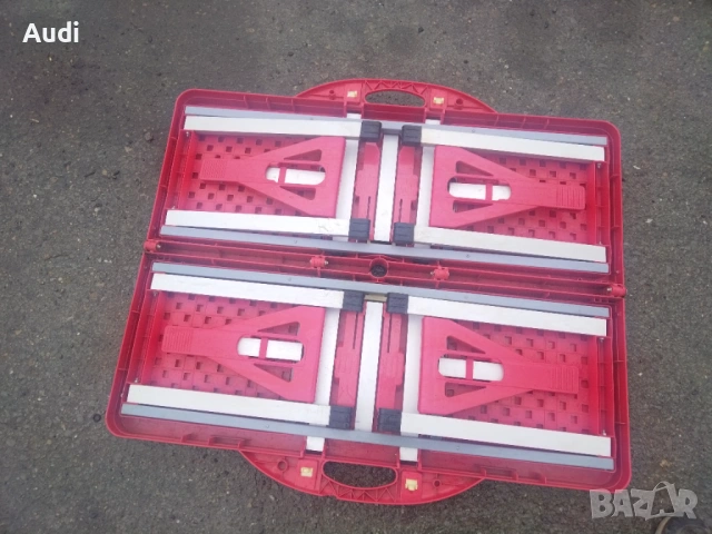 Сгъваема маса със столове за  къмпинг, идеаллна за дворове, градини, пикници и др.  Сгъва се във фор, снимка 4 - Къмпинг мебели - 46465888