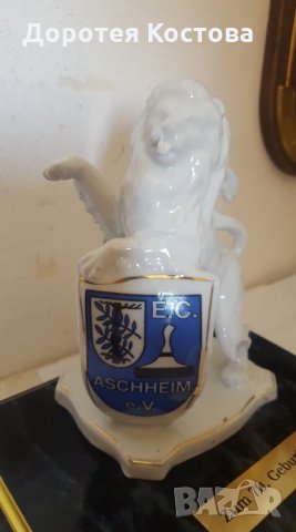 Красив порцеланов лъв от Германия, снимка 5 - Антикварни и старинни предмети - 35173076