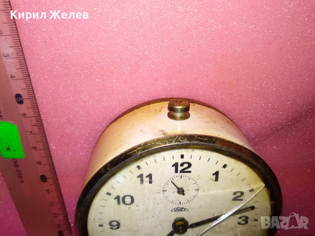PRIM MADE IN CZECHOSLOVAKIA Стар МЕХАНИЧЕН КОЛЕКЦИОНЕРСКИ ЧЕХОСЛОВАШКИ БУДИЛНИК - ПРИМ 30611, снимка 5 - Антикварни и старинни предмети - 44549503