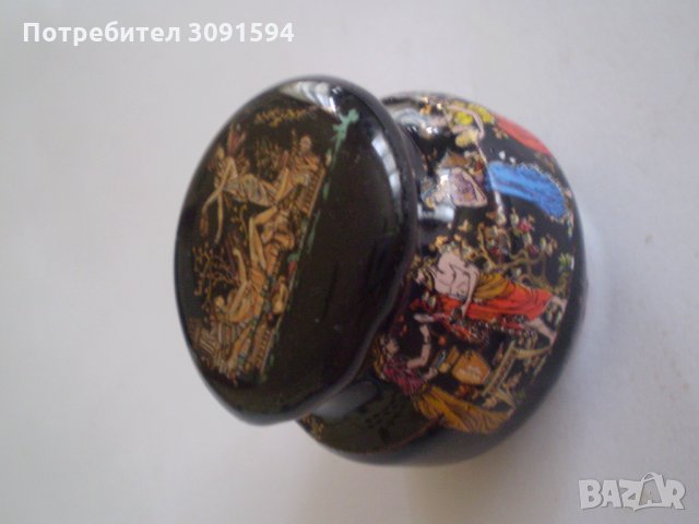 Кутия бурканче за крем мехлем керамика        , снимка 2 - Антикварни и старинни предмети - 35517574