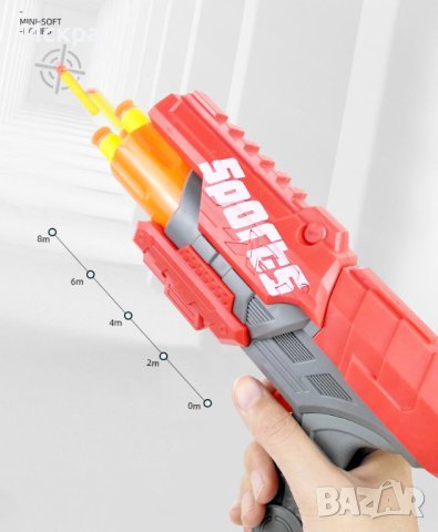 Детски пистолет играчка с гумени патрони , снимка 3 - Други - 42186668