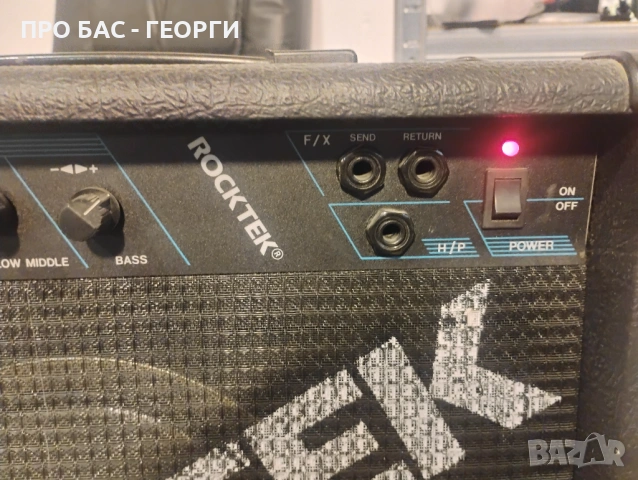 35-ВАТОВ УСИЛВАТЕЛ , КУБЕ  ЗА ЕЛЕКТРИЧЕСКА БАС КИТАРА ROCKTEK RK20B, снимка 4 - Ресийвъри, усилватели, смесителни пултове - 53200746