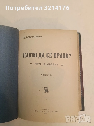 Какво да се прави? / Что делать? - Николай Чернишевски (1927, Луксозна изработка, Отлично състояние), снимка 2 - Специализирана литература - 54255811