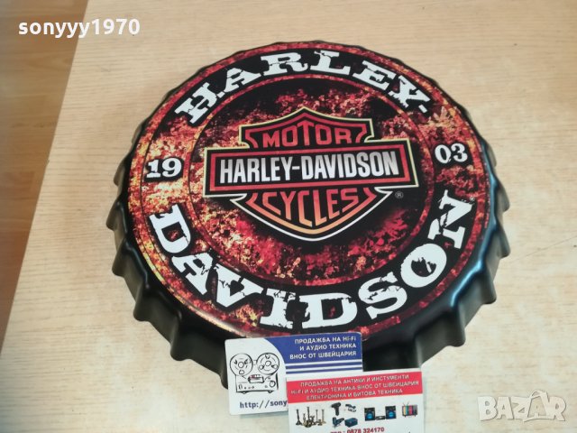harley davidson-35x4см капачка за стена 1411201617, снимка 11 - Колекции - 30786625