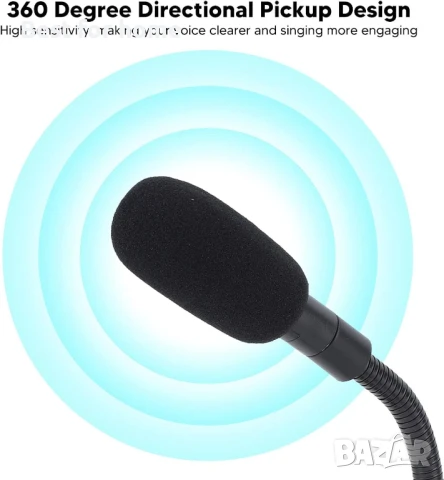  USB Компютърен микрофон, насочен на 360 градуса, снимка 4 - Микрофони - 50849460