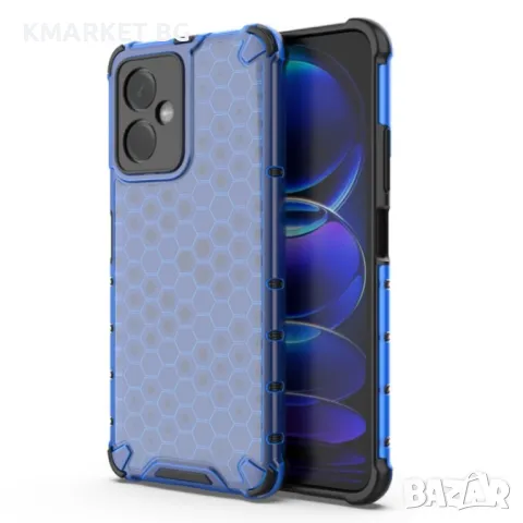 Xiaomi Redmi Note 12 Силиконов Калъф Honeycomb TPU и Протектор, снимка 4 - Калъфи, кейсове - 48096203