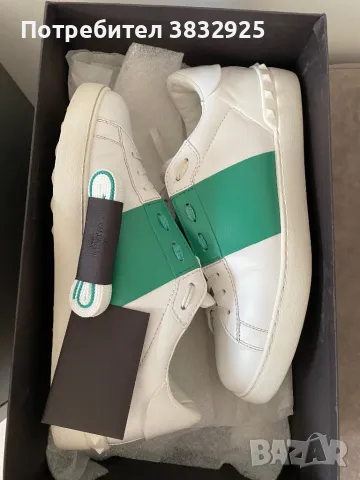 Мъжки кецове Valentino Garavani ( Open white calfskin sneaker), снимка 7 - Кецове - 49293796