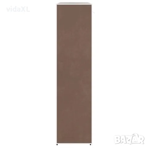 vidaXL Текстилен гардероб с отделения и летви, 45 x 150 x176 см, кафяв, снимка 5 - Гардероби - 56146356