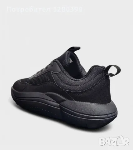 Дамски маратонки с удобна анатомична подметка D9178-1 all black, снимка 3 - Маратонки - 50070949