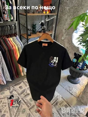 Hermes Мъжка Тениска👕Мъжка Блуза С Къс Ръкав Хермес - Бяла Или Черна Код SK2035, снимка 6 - Тениски - 55752524