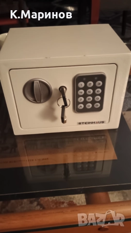  Сейф Steinhaus, Стоманен, Електронно заключване + 2 Ключа.