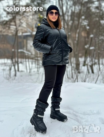 Равни апрески - черни - 3YKQ9 , снимка 2 - Дамски апрески - 53113871