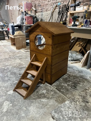 Къща за котки от масив, снимка 2 - За котки - 50774234