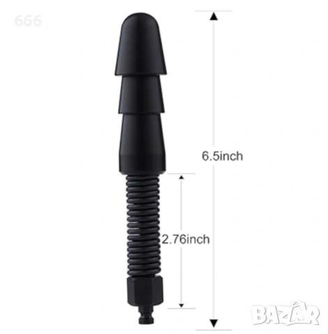 HiSmith HSC22 KlicLok System Adapter with Spring for Vac-U-Lock Dildos 6.5", снимка 4 - Части и Платки - 53940397