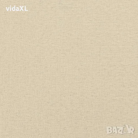vidaXL Кресло с табуретка, кремаво, 60 см, текстил, снимка 6 - Дивани и мека мебел - 56148612