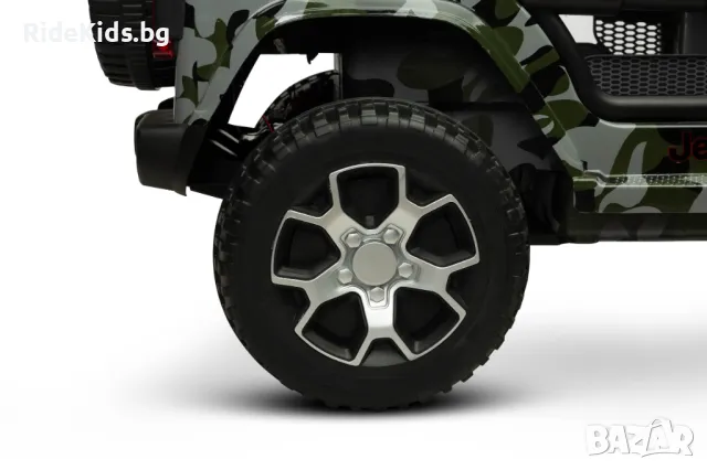 Офроуд акумулаторен автомобил  JEEP RUBICON Камофлаж– 4x4, до 35кг., с дистанционно и LED,, снимка 13 - Детски велосипеди, триколки и коли - 50099656