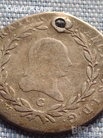 Сребърна монета 20 кройцера 1809г. Франц втори Прага Австрия 14925, снимка 2 - Нумизматика и бонистика - 42900168