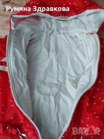 Червен бебешки космонавт с коланче, снимка 3 - Бебешки ескимоси - 34241336