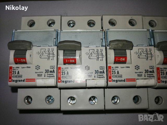 ДЕФЕКНОТОКОВА ЗАЩИТА,ABB,LEGRAND, FI-Schutzschalter 40 A 0,03 A, "Condor" C-FI 62 A, снимка 4 - Друга електроника - 22776003