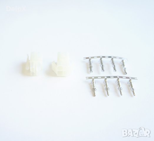 Букса комплект найлонова 11A/300V 4-ка(м+ж), снимка 1