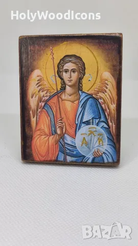 Дървена икона Свети Архангел Михаил – Ръчна изработка, снимка 9 - Икони - 56112433