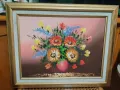 Картина-Маслени бои върху платно с принт на оригинала., снимка 1