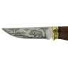 Ловен нож КАБАН  гравирано острие 110x240, снимка 1 - Ножове - 32042471