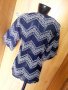 Тъмно синьо - бяла мрежеста жилетка М/Л, снимка 2