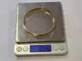 Твърда златна гривна модел Cartier – 14К (585) / 10.28 гр., снимка 9
