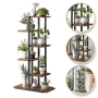 Нов Цветарник различни цветове черна/ бяла метална рамка, 6 етажерки, снимка 7