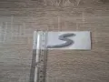 Porsche S сребриста емблема малък размер, снимка 5