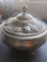 Посребрена ръчно изработена захърницаа, снимка 1