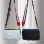 Атрактивна спортно-елегантна дамска чанта  21 x 14.5 x  11 cm - различни цветове, снимка 1