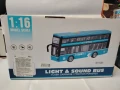 Двуетажен градски автобус с музика и светлини – 1:16 City Service ✨🚌, снимка 2