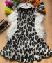 Леопардова рокля, снимка 1 - Рокли - 40843602