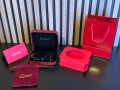 Нова Гривна Cartier LOVE в сребърен цвят с пълна опаковка и аксесоари, снимка 1
