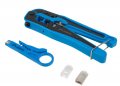 Инструмент, Lanberg crimping toolkit with RJ45 connectors RJ45 shielded and unshielded, снимка 1