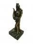 Статуетка Ahelos, Богиня Тихи, Метална, Черна оскидация, 13 см, снимка 2
